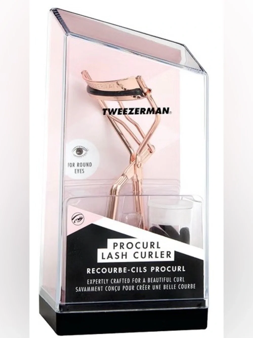 Tweezerman Pro Curl Lash Curler Rose Gold for Round Eyes NIB✅